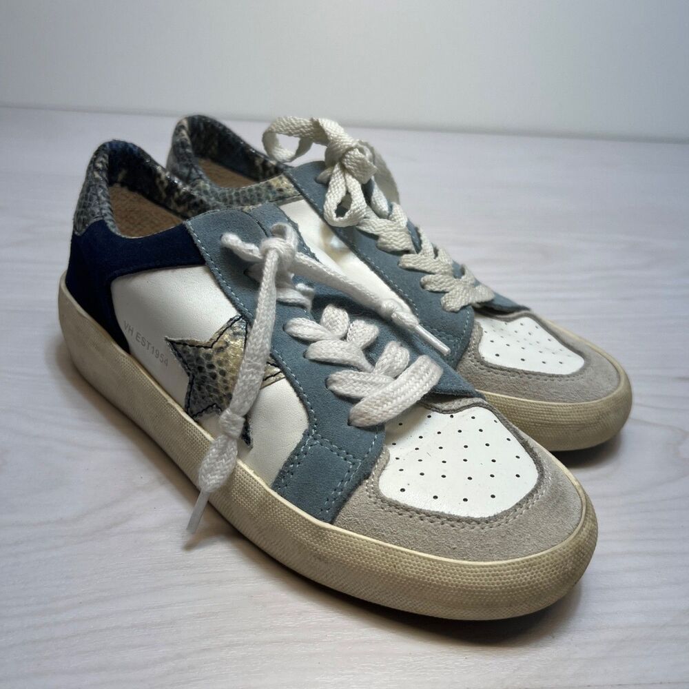 Vintage Havana Women's Sneaker Size 7 Wild Blue/White Snakeskin Multi
